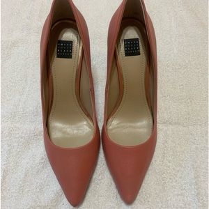 WHBM Salmon pink heels